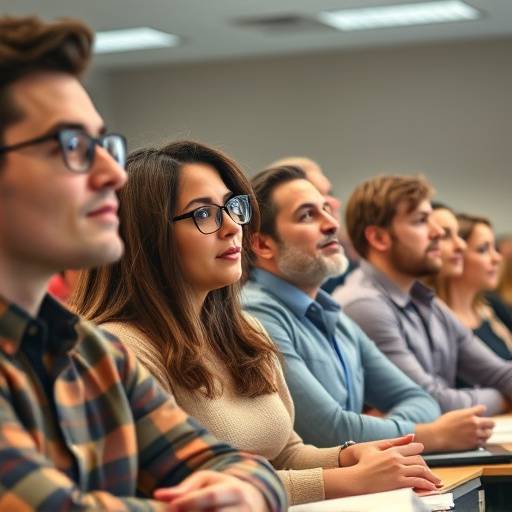 participants à un cours d'éloquence